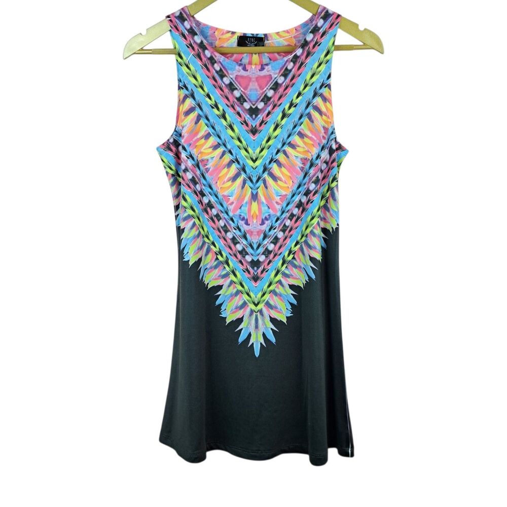 XYNC Women Tank Top Multicolor Stretch Polyester Size S